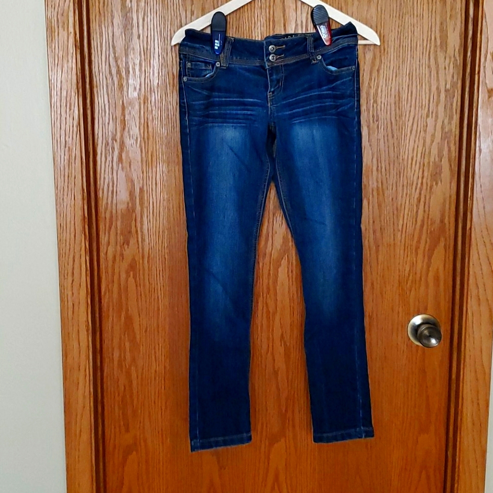 Blue Asphalt Skinny Jeans